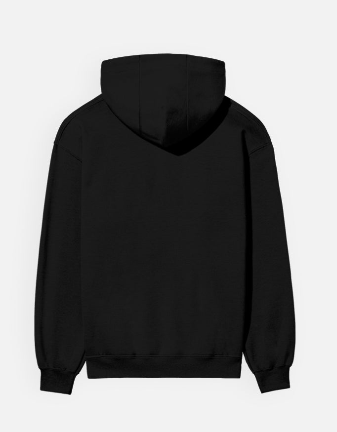 BLACK PLAIN UNISEX HOODIE