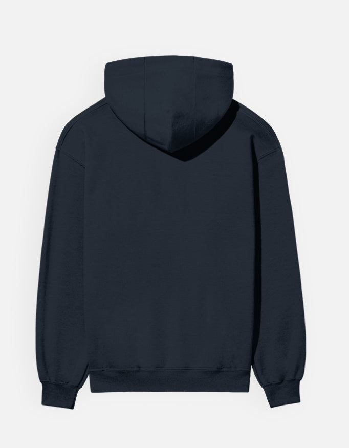 Navy Blue plain Unisex hoodie
