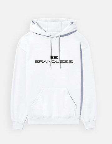 White plain UNISEX HOODIE