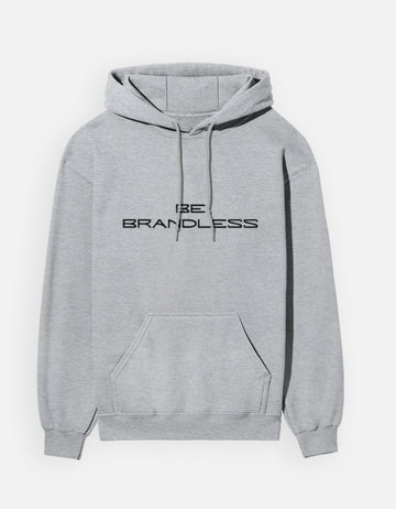 Grey Plain Unisex Hoodie